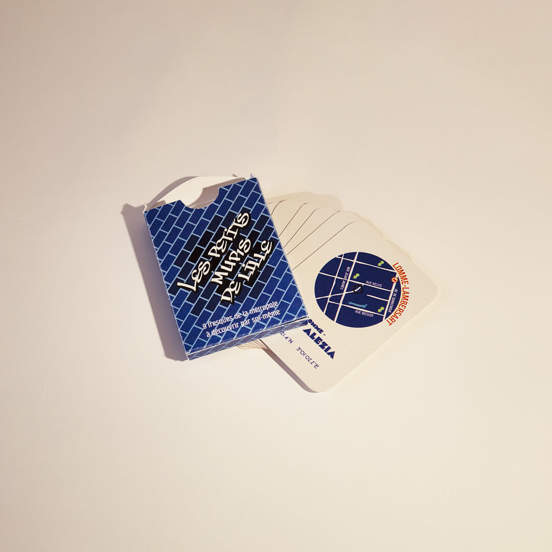 Cartes à jouer cartographie lille graffiti tags collectif renard