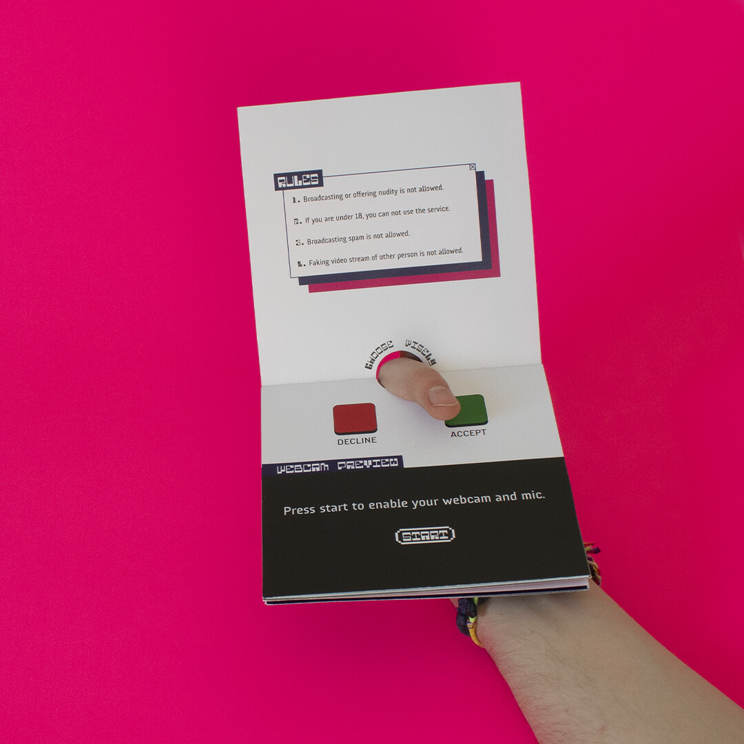 chatroulette edition livre à trou humour