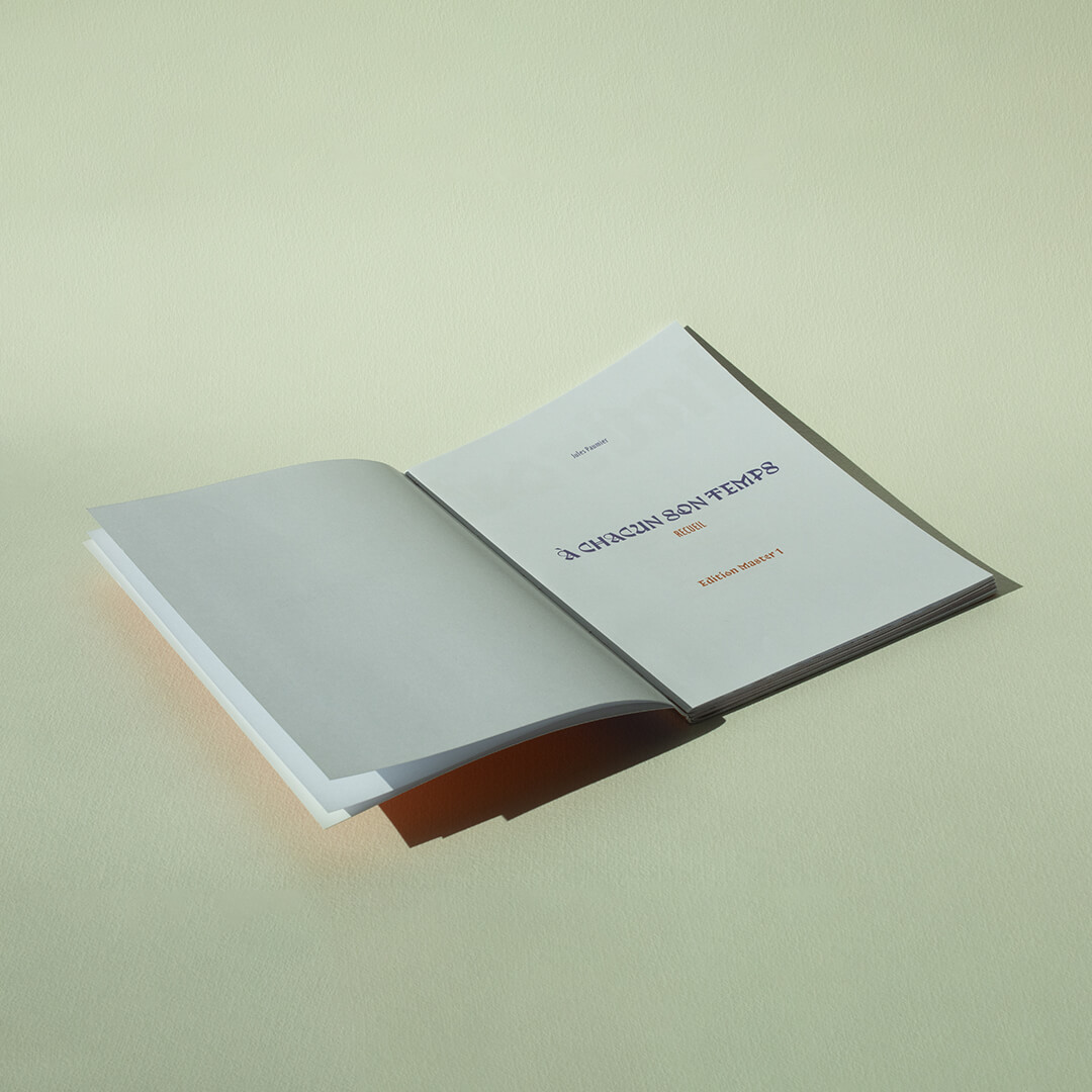 Edition a chacun son temps livre